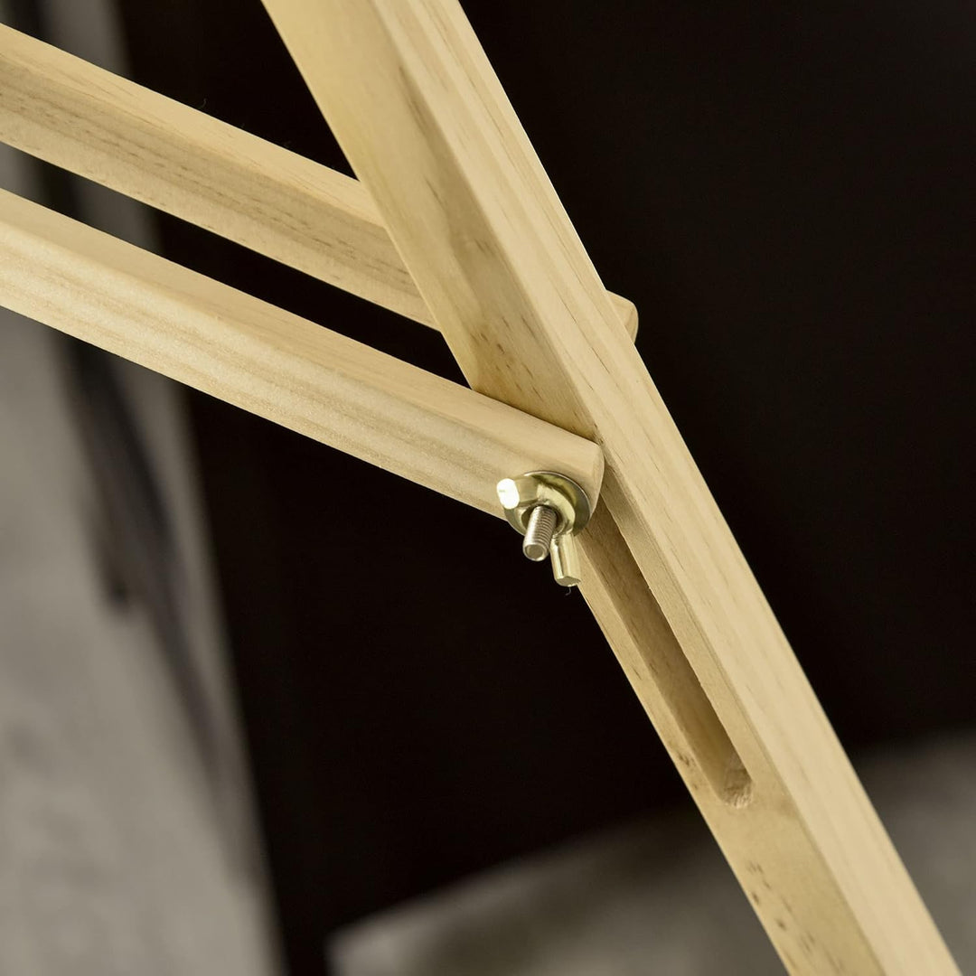 HOMCOM Staffelei Holz 134,5 cm hoch Holzstaffelei für Leinwände bis 108 cm Feldstaffelei Atelierstaf