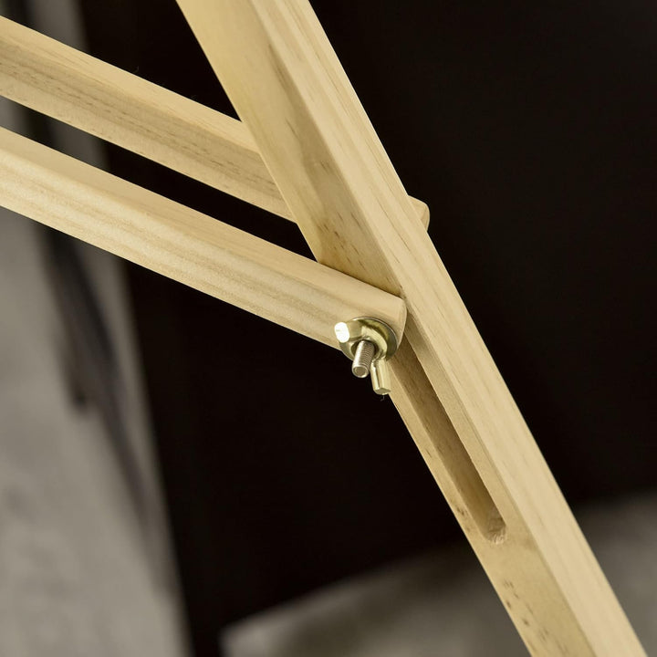 HOMCOM Staffelei Holz 134,5 cm hoch Holzstaffelei für Leinwände bis 108 cm Feldstaffelei Atelierstaf