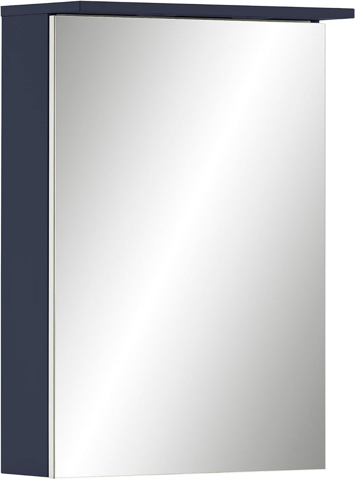 Schildmeyer Spiegelschrank Jesper, Holzwerkstoff, Nachtblau, 50,4 x 16 x 72,3 cm Nachtblau 50,4 x 16