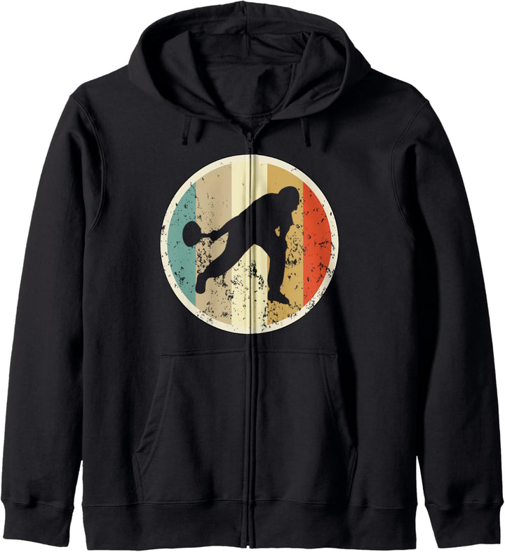 Stockschiessen Eisstocksport Eisstockschiessen Retro Vintage Kapuzenjacke