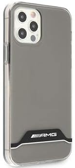 Mercedes - Benz AMG AMHCP12MTCBW Hülle für iPhone 12/12 Pro transparent hardcase Electroplate Black&