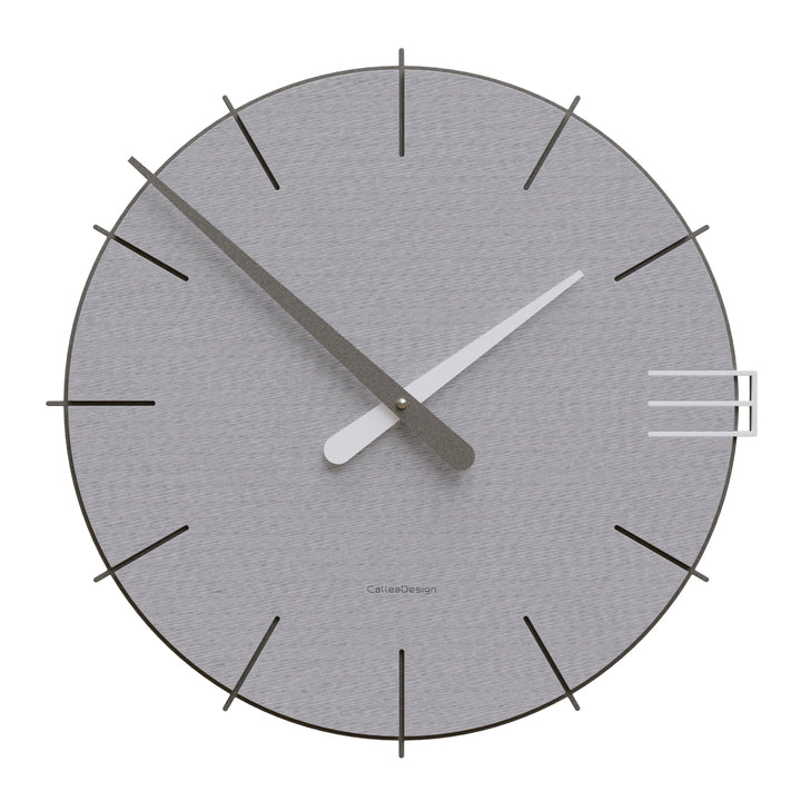 CalleaDesign 42 cm Mike Wanduhr (Nadelstreifen) Gips, Gips