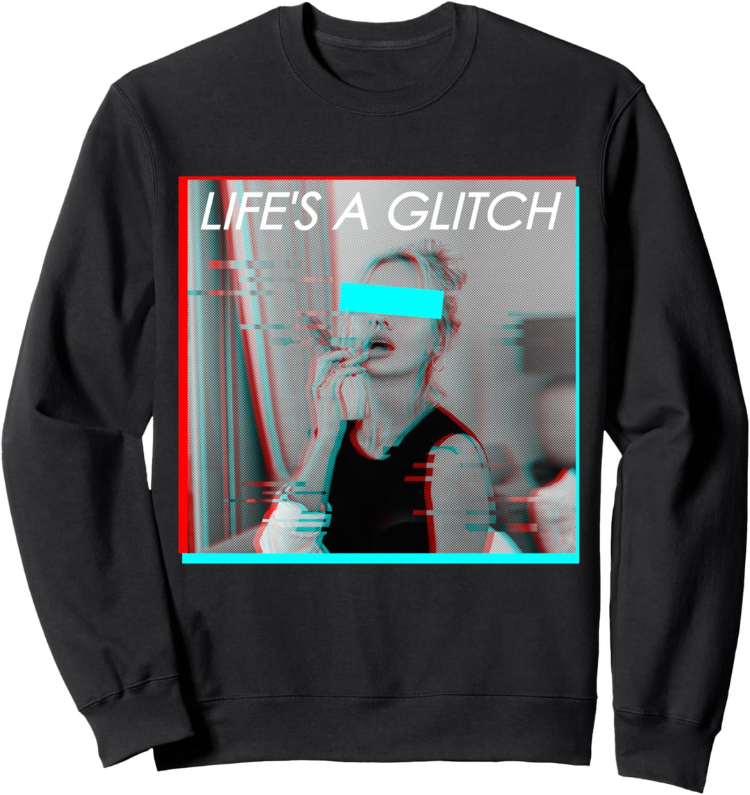Life Is A Glitch - Soft Grunge Ästhetische Frau Sweatshirt