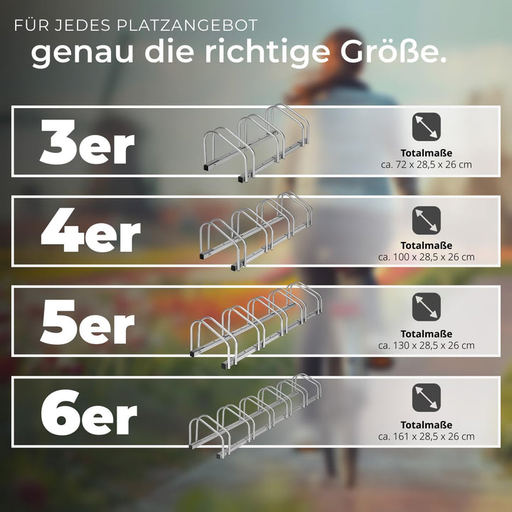 tectake® Fahrradständer für Fahrrad und e-Bike, Bike Stand für Fahrräder, Fahrrad Ständer, Fahrradha