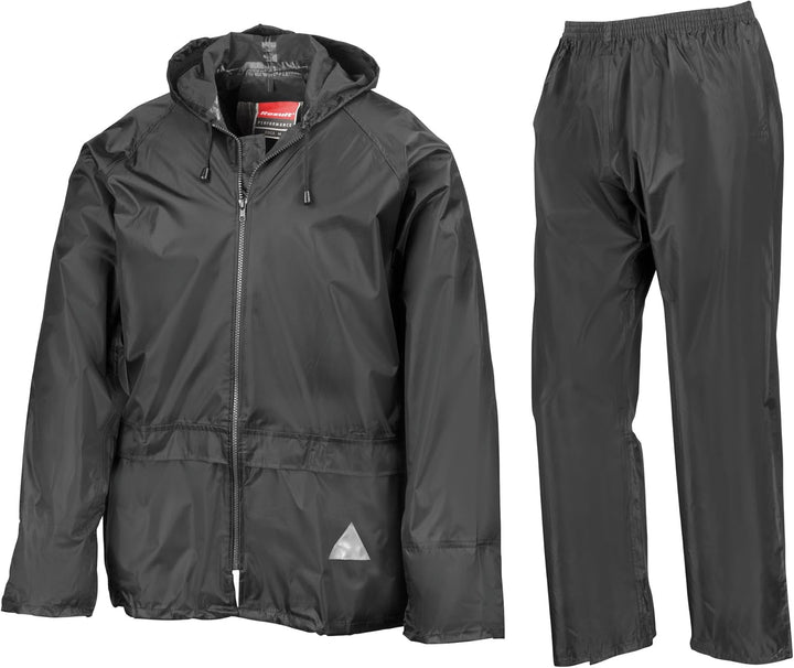 Result Herren Heavyweight Waterproof Jacket & Trouser Set Regenmantel, Blickdicht L Red, L Red