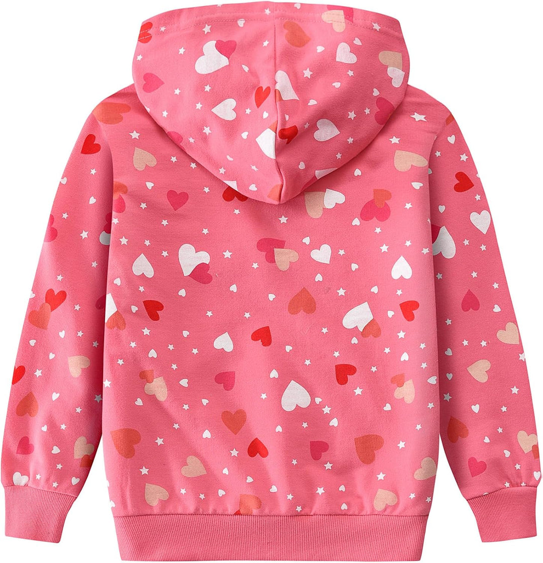 CM-Kid Kapuzenpullover Mädchen Langarm Hoodie Bunt Kinder Sweatshirts Baumwolle Warm Tops 1-7 Jahre
