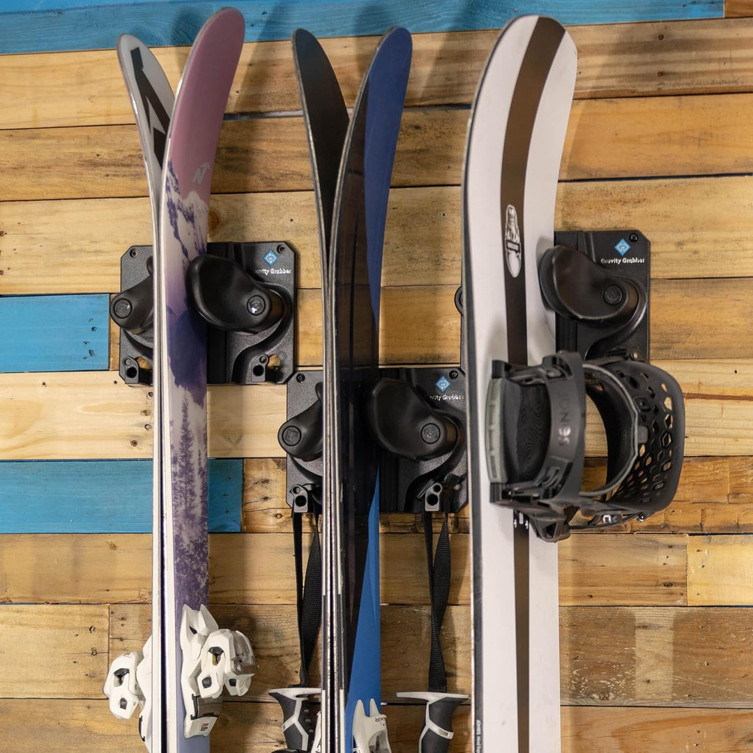 Gravity Grabber Ultimate Ski & Snowboard Wandhalterung - Passt zu jedem Ski/Snowboard - für Schadens