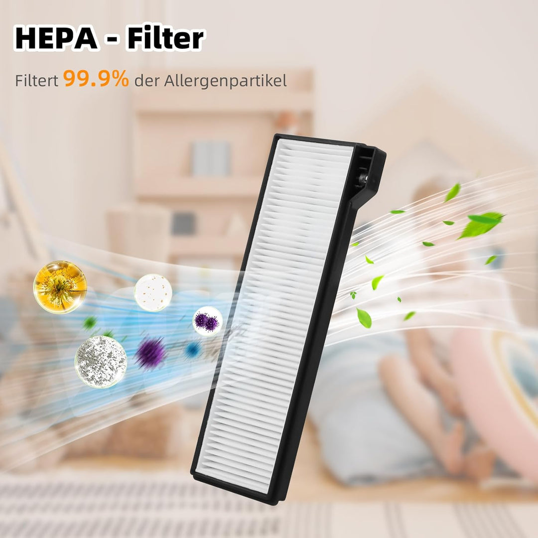 22 Stück Zubehörset für Eufy X10 Pro Omni Saugroboter, Ersatzteile Enthält 2 Hauptbürsten 4 Filter 6