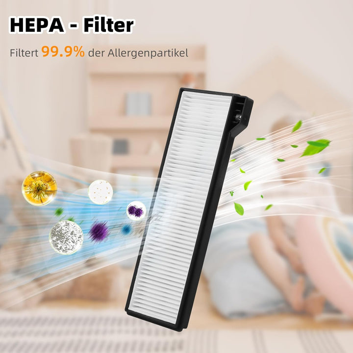 22 Stück Zubehörset für Eufy X10 Pro Omni Saugroboter, Ersatzteile Enthält 2 Hauptbürsten 4 Filter 6