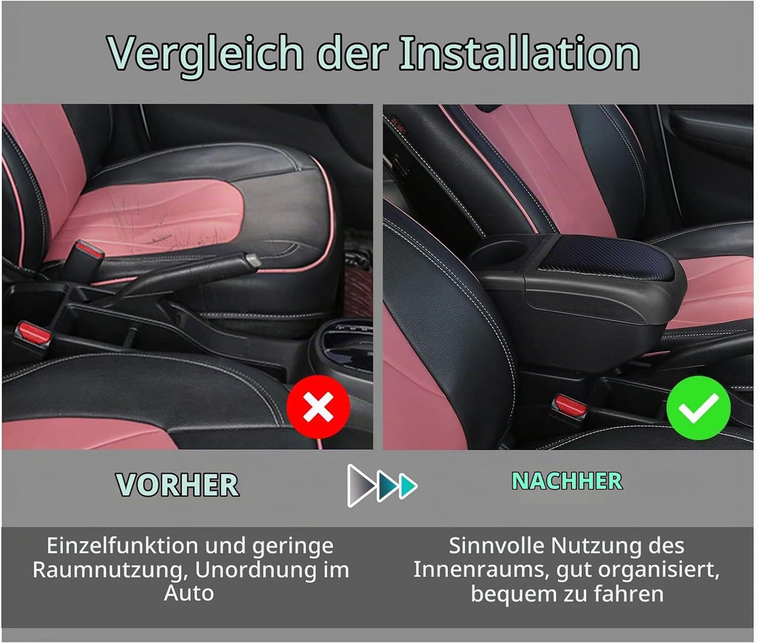 GAFAT V-W UP/Seat MII/Sko-d-a Citigo 2013-2022 2023 Armlehnen, Mittelkonsole Armlehnenbox Mittelarml