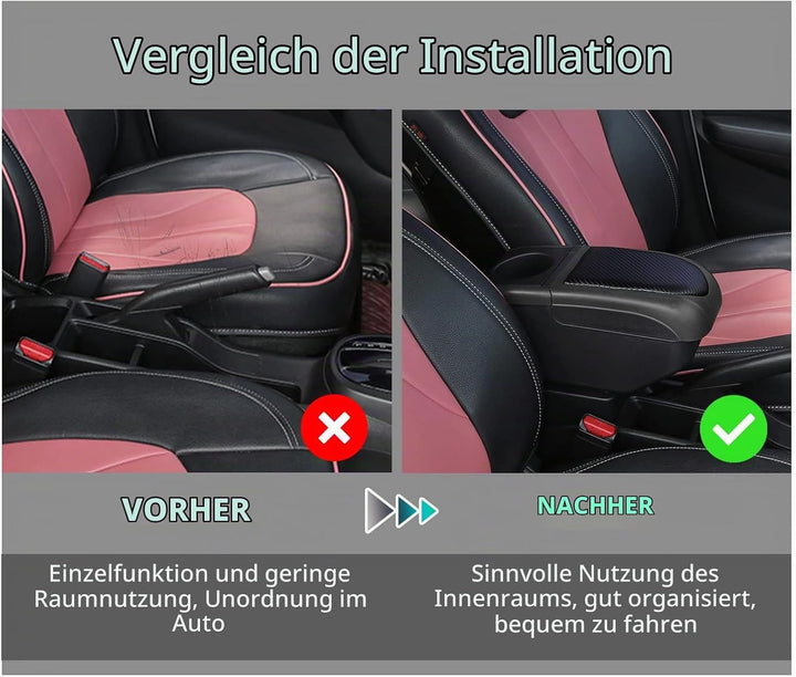 GAFAT V-W UP/Seat MII/Sko-d-a Citigo 2013-2022 2023 Armlehnen, Mittelkonsole Armlehnenbox Mittelarml