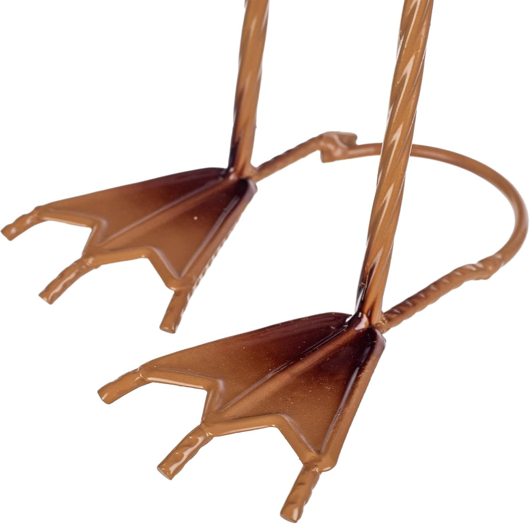 KADAX Flamingo Figur 76 cm, grosse Gartenfigur aus pulverbeschichtetem Stahl, handbemalte Teichfigur