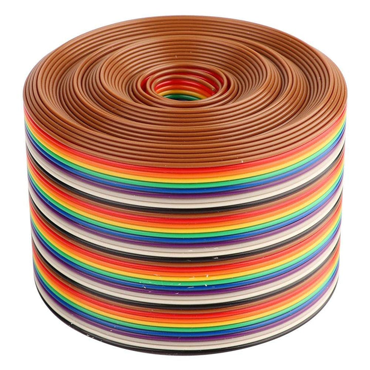 1,27 mm Rainbow Color Flachbandkabel, Abstand Pitch Kabel 40 P Flachbandkabel Drahtbreite 5,08 cm(5m