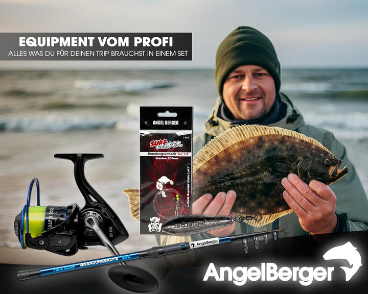 Angel Berger Saltline Brandungscombo Brandungsset mit Zubehör