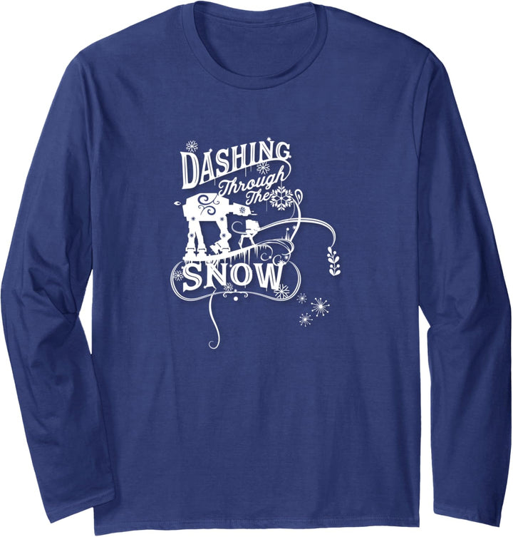 Star Wars AT-AT AT Dashing Through Snow Weihnachten Langarmshirt