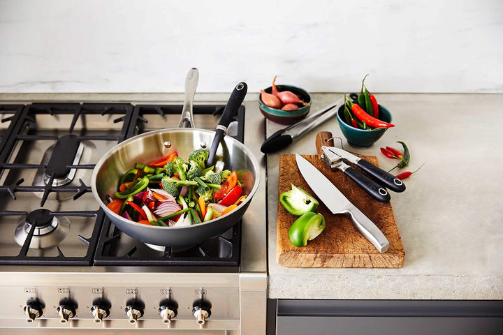 Stanley Rogers Wokpfanne Ø28 cm BI-PLY PROFESSIONAL, hochwertiger und innovativer Wok aus Edelstahl,