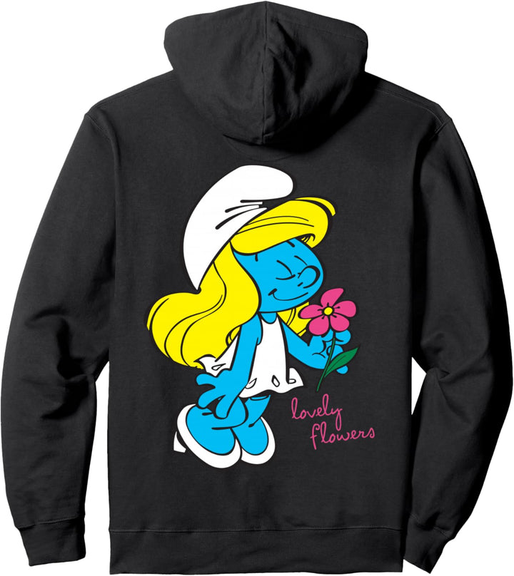 Die Schlümpfe Schlumpf Charakter Blumen Pullover Hoodie