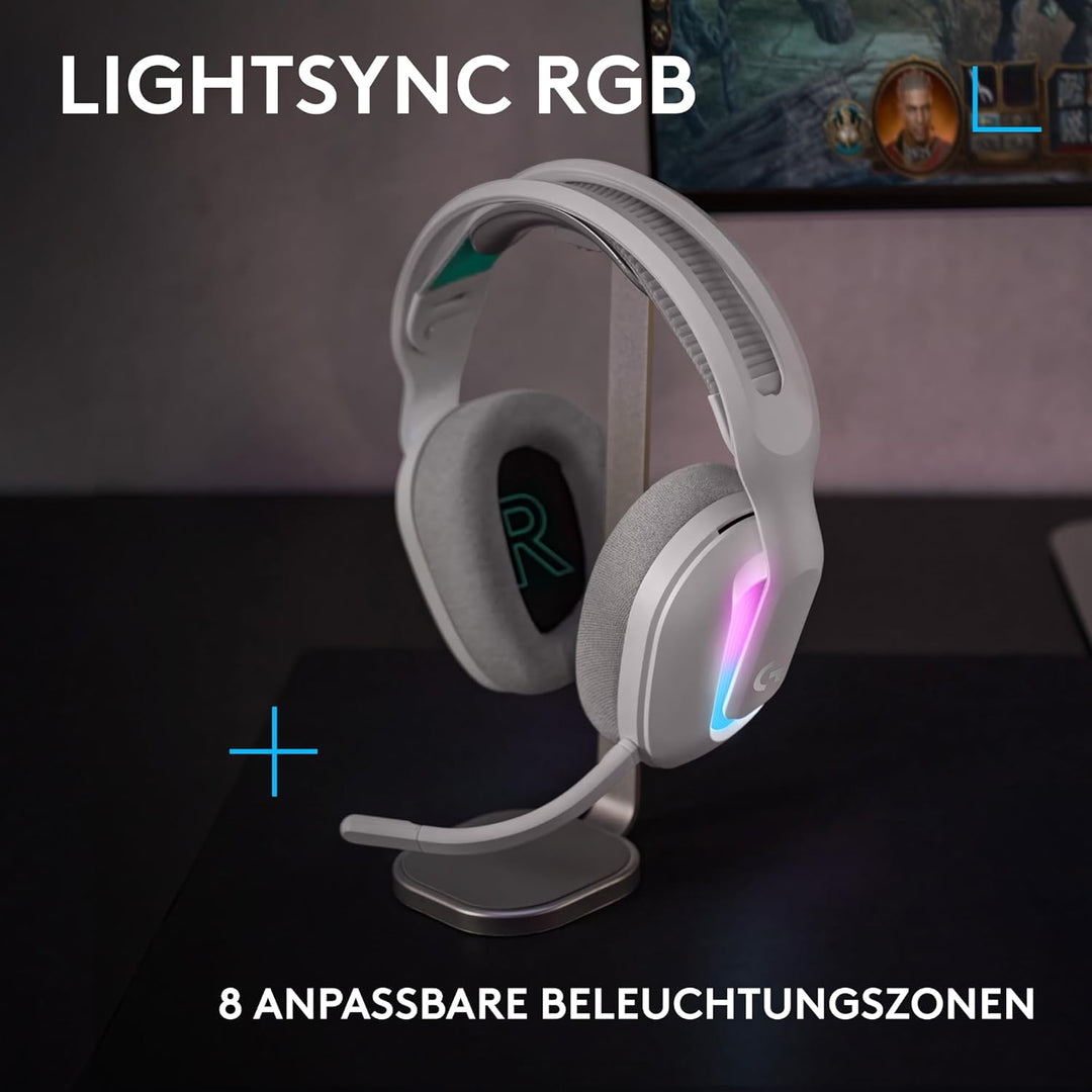 Logitech G G522 LIGHTSPEED kabelloses Gaming-Headset, LIGHTSYNC RGB, Mikrofon und erweitertem synchr