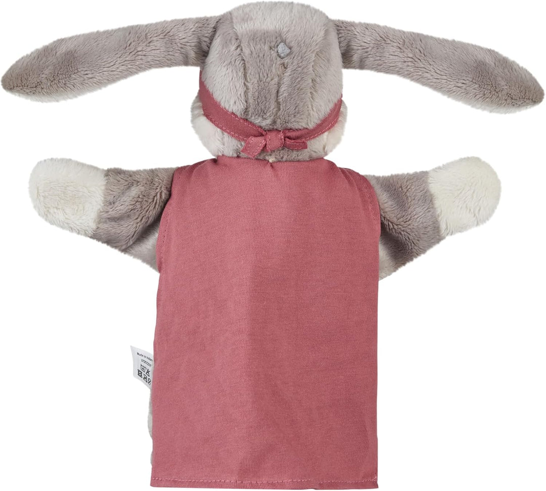 Sterntaler Handpuppe Super Hase, Kinder- und Babyspielzeug, weicher Flausch, Kopf wattiert mit Polye
