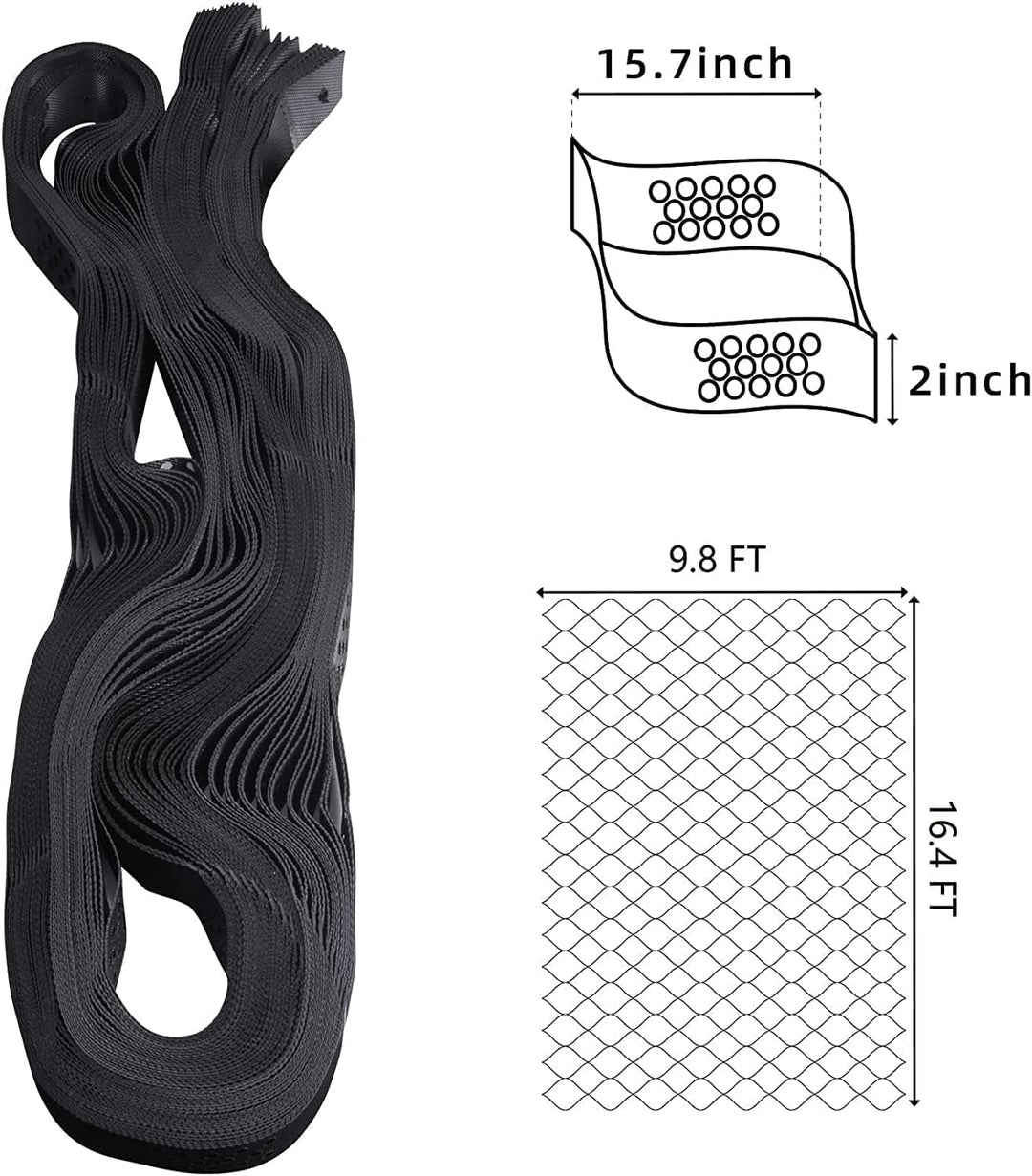 2PCS Kiesgitter Kiesmatten Kieswaben,3x5m=15m² Rasengitter Geogitter Wabengitter Gitterplatten Boden