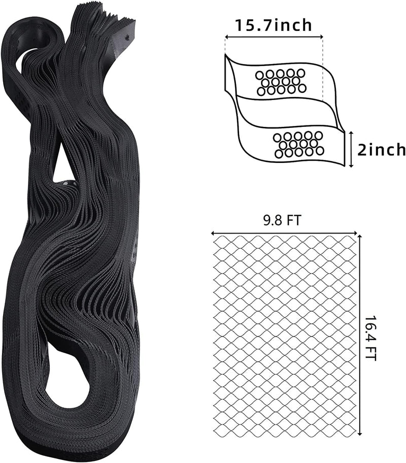 2PCS Kiesgitter Kiesmatten Kieswaben,3x5m=15m² Rasengitter Geogitter Wabengitter Gitterplatten Boden
