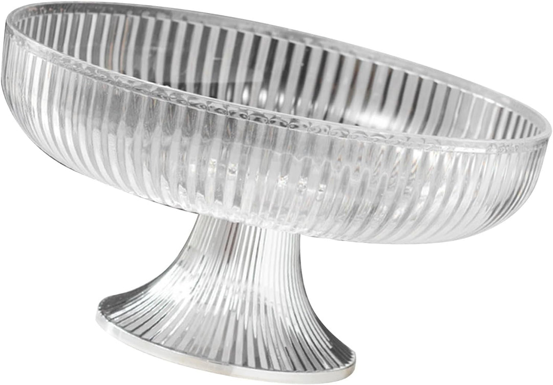 Buachois Obstschale für Küchentheke, 24,5 cm Durchmesser, Stilvoll, Multifunktional, Durchscheinend,