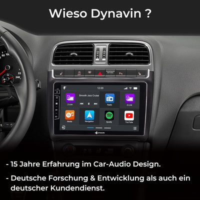 DYNAVIN Android Autoradio Navi für VW Polo 2014-2017, mit 4 * 100W DSP Verstärker | DAB+ Radio; Komp