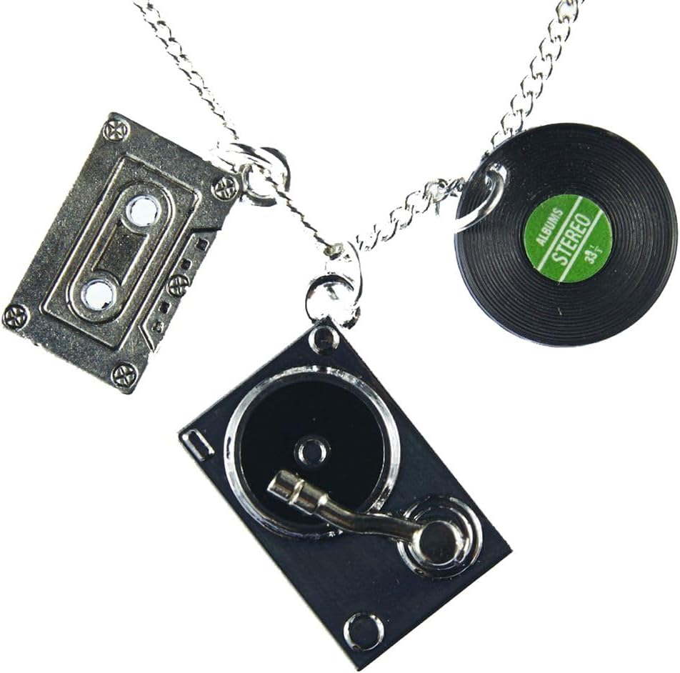 Miniblings DJ Musiker Musik Plattenspieler LP Tape Halskette - Handmade Modeschmuck I Kette mit Anhä