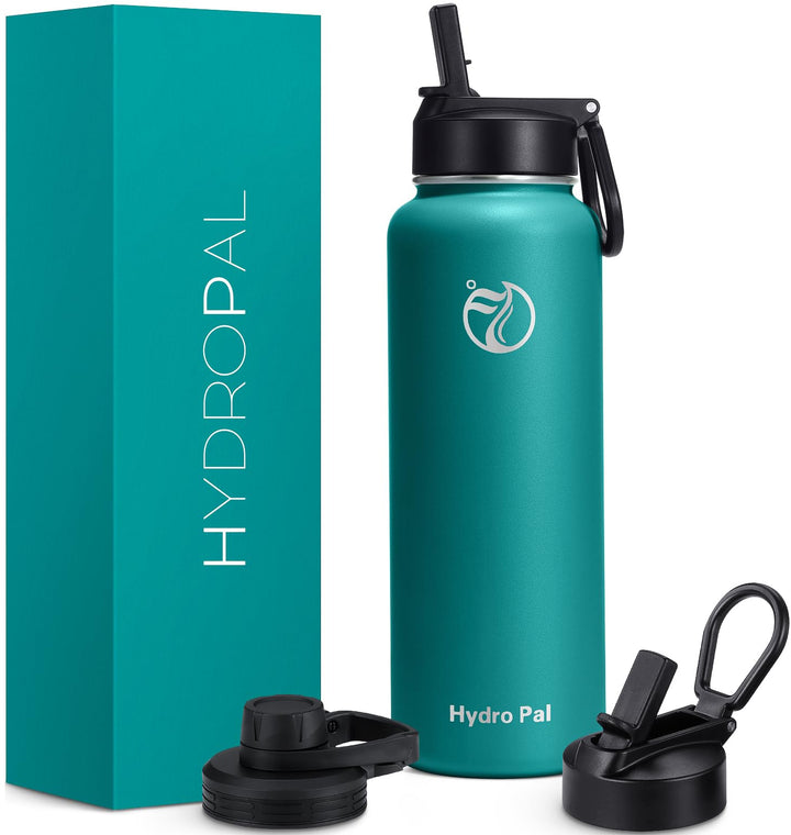 HydroPal Edelstahl Trinkflasche - 750ml, 1L, 1,2L, BPA-Frei, Kohlensäure geeignet, Isolierte Thermos