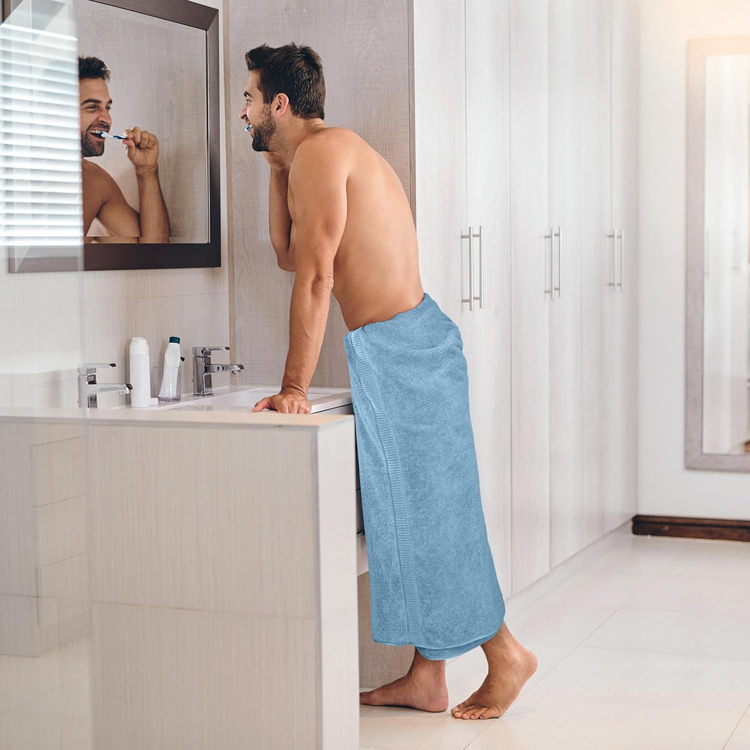 Utopia Towels - 2er Badetücher Gross aus Baumwolle mit Aufhänger, Saunatücher,Badehandtücher Gross,