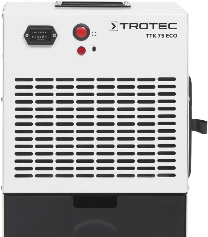 TROTEC TTK 75 ECO Luftentfeuchter Bautrockner Luftentfeuchter – 21 l/Tag | Raumgrösse bis 45 m²/110