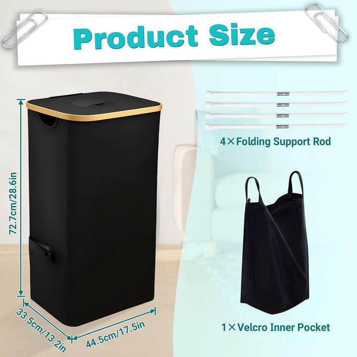 105L Pfandflaschen Sammelbehälter,Gross Pfandflaschen Behälter für 30-50 Flaschen Recycling Behälter