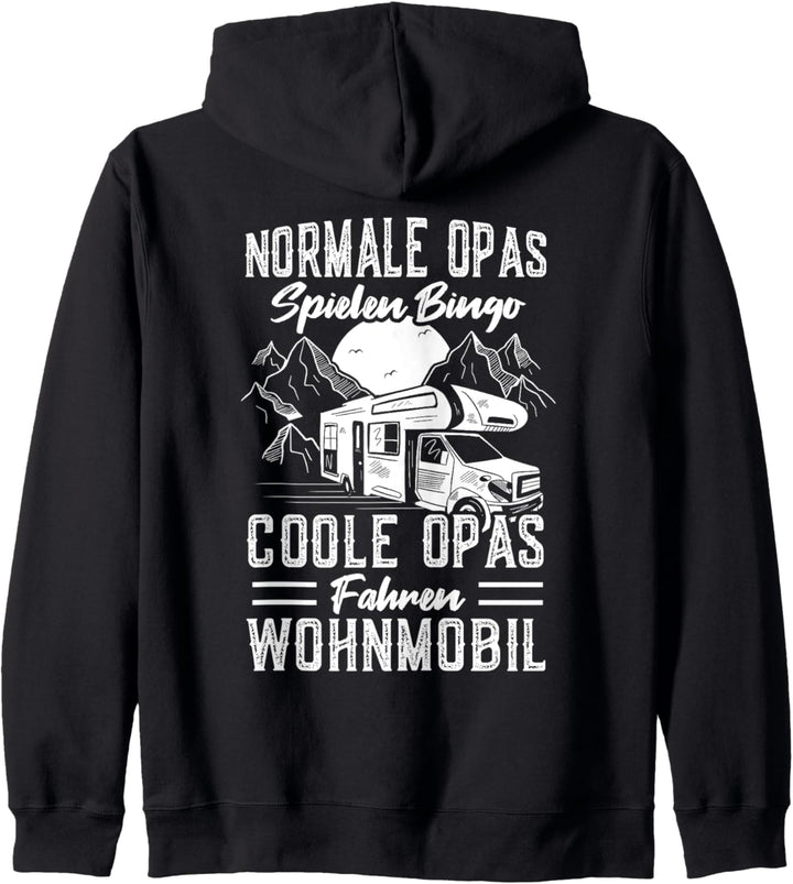 Normale Opas Spielen Bingo Wohnmobil Camping Camper Kapuzenjacke