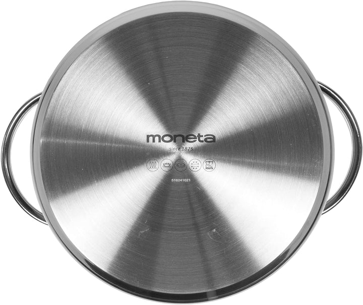 Moneta Allegro Kochtopf 22 cm aus Edelstahl für alle Herdarten 5,9 Liter