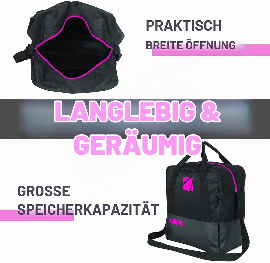 AUMTISC Skitasche und Skischuhtasche Combo - Skitaschen für Flugreisen - gepolsterte Schneeskitasche