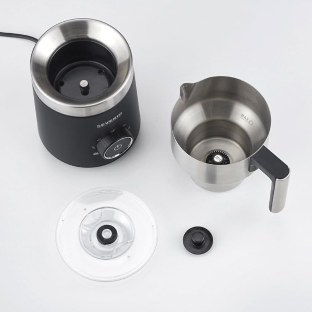 SEVERIN SPUMA 700 Induktions-Milchaufschäumer, elektrischer Milchaufschäumer ohne Anbrennen, spülmas