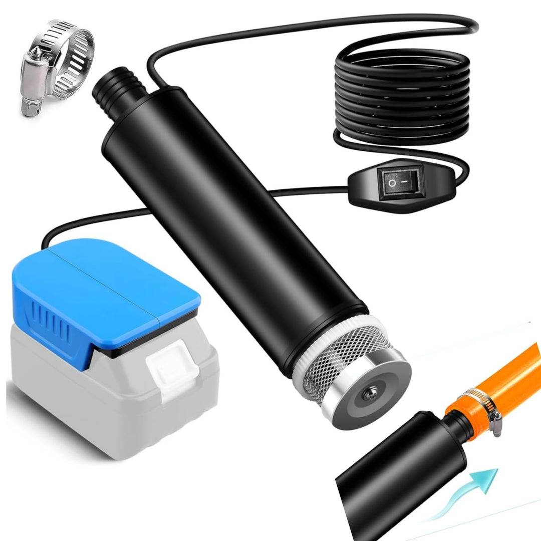 Mini-Wasserpumpe für Makita 18 V Li-Ionen-Akku, 635 GPH Kabellose Wassertransferpumpe für Pool, Gart