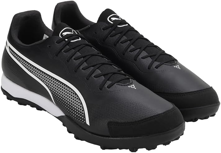 PUMA Unisex King Pro TT Fussballschuhe 47 EU Puma Black Puma White, 47 EU Puma Black Puma White