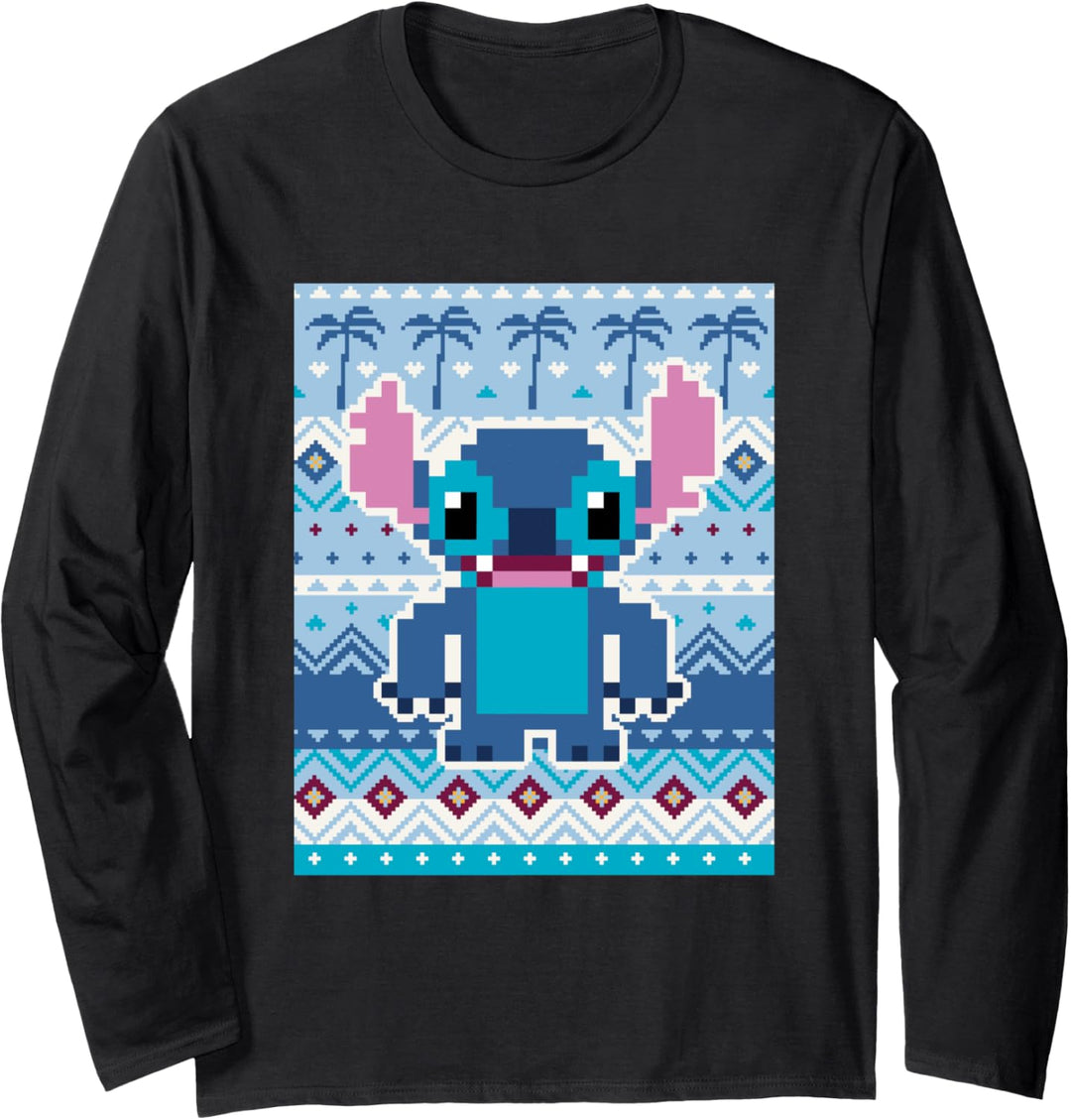 Disney Lilo and Stitch Holiday Sweater Langarmshirt