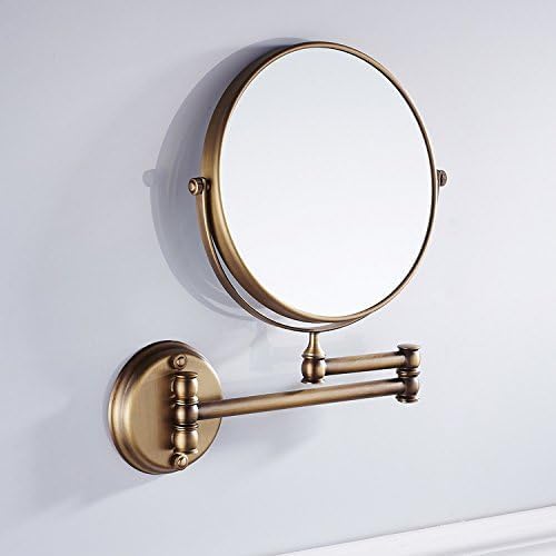 Wandmontage Kosmetikspiegel mit 1X/3X fache Vergrösserung Doppelseitig klappbar Wandspiegel Rasiersp