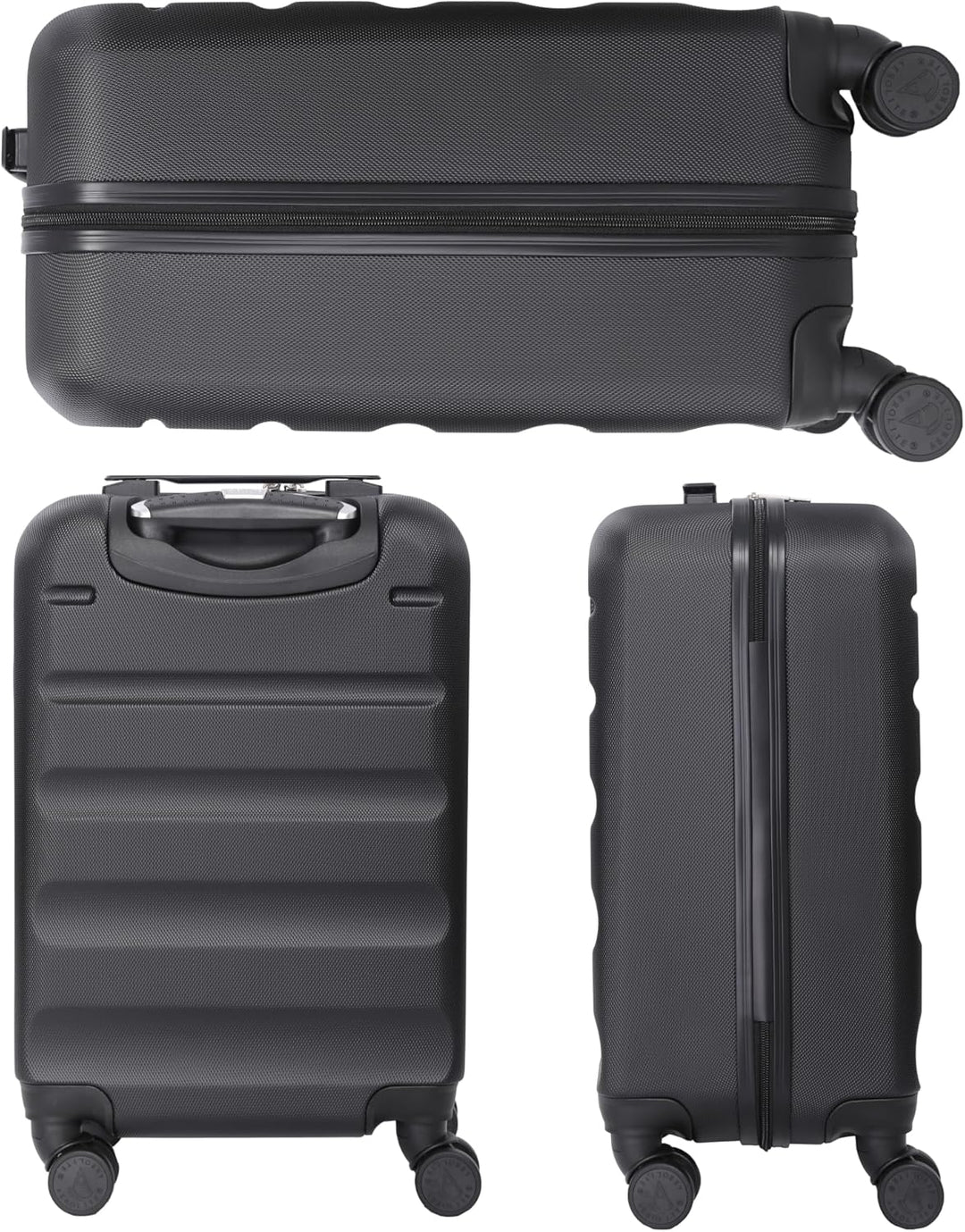 Aerolite 55x35x25cm Hartschalen-Koffer Handgepäck mit 4 Rollen Bordgepäck Maximale Grösse für Air Eu