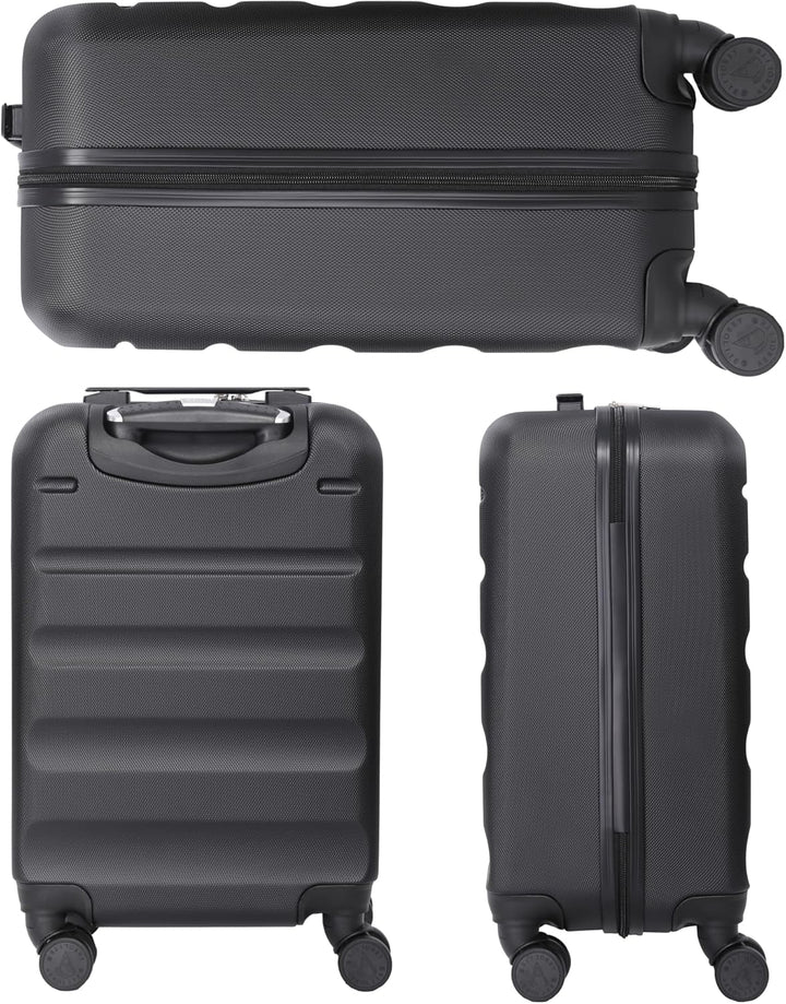 Aerolite 55x35x25cm Hartschalen-Koffer Handgepäck mit 4 Rollen Bordgepäck Maximale Grösse für Air Eu