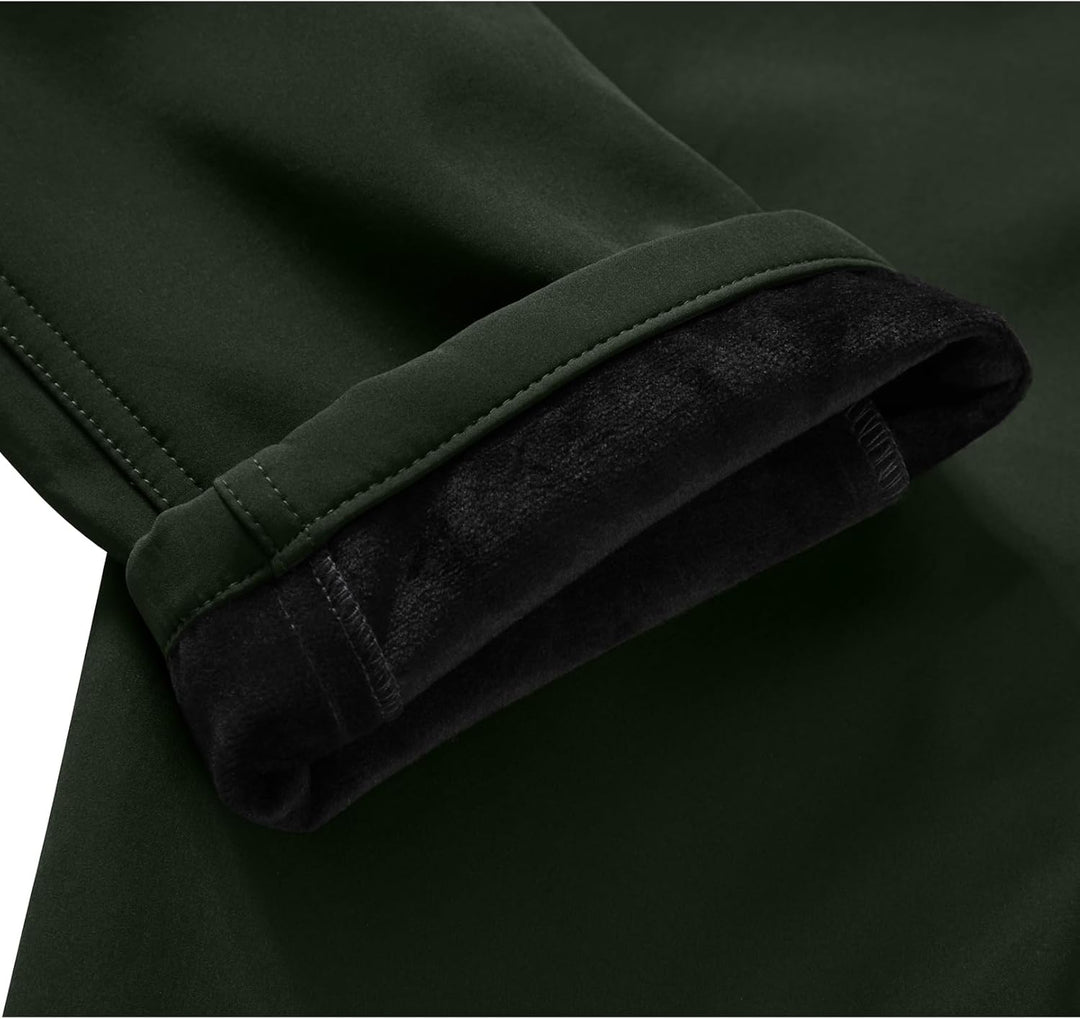 yeyity Herren Softshellhose Gefüttert Outdoorhose Wasserdicht Wanderhose Warm Skihose Snowboardhose