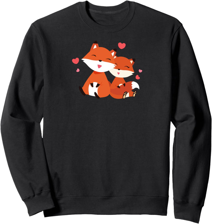 FUCHS Paar Geschenk Hochzeit Jahrestag Valentinstag Sie Ihn Sweatshirt