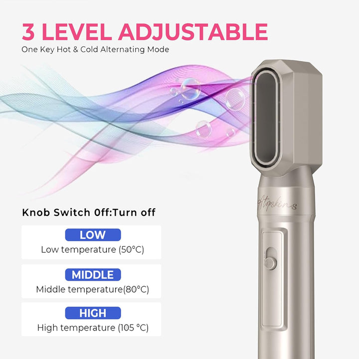 Atopskins 6 in 1 Hairstyler & Haartrockner Set| Pro Air Styler Set, 1000W Rundbürstenföhn,Air Curler