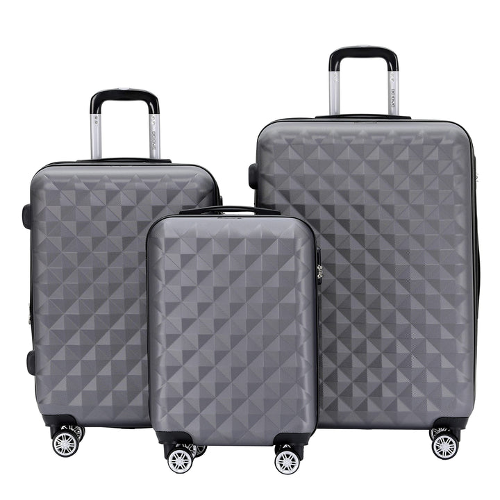 BEIBYE Kofferset 4 Zwillingsrollen Hartschale Trolley Koffer Reisekoffer Reisekofferset Gepäckset in