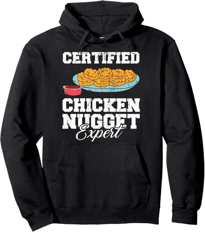 Fast Food Experte Geschenk Lustiges Chicken Nuggets Pullover Hoodie