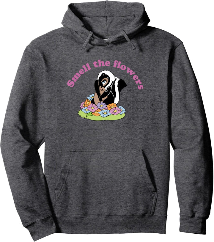 Disney Bambi Smell the Flowers With Flower Pullover Hoodie