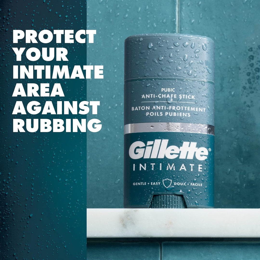 Gillette Intimate Pubic Anti-Scheuer-Stick, reduziert Reibung und Irritationen, Scheuerschutz für Mä