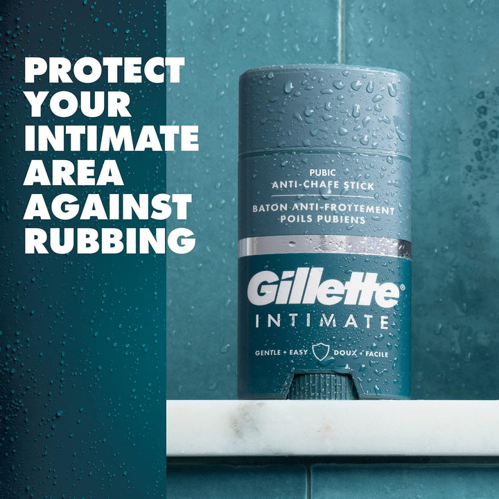 Gillette Intimate Pubic Anti-Scheuer-Stick, reduziert Reibung und Irritationen, Scheuerschutz für Mä